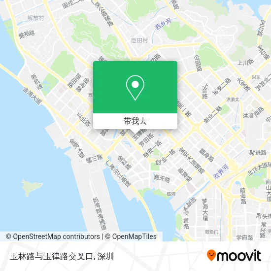 玉林路与玉律路交叉口地图