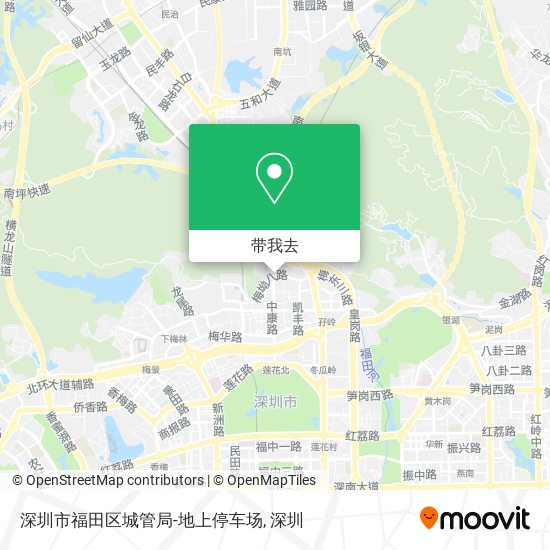 深圳市福田区城管局-地上停车场地图