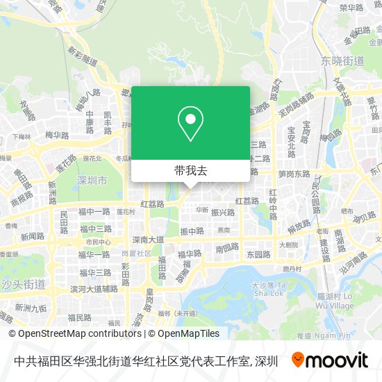 中共福田区华强北街道华红社区党代表工作室地图