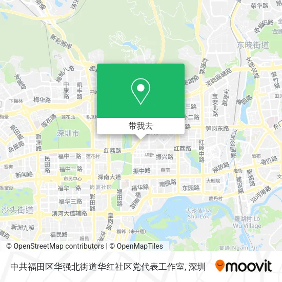 中共福田区华强北街道华红社区党代表工作室地图