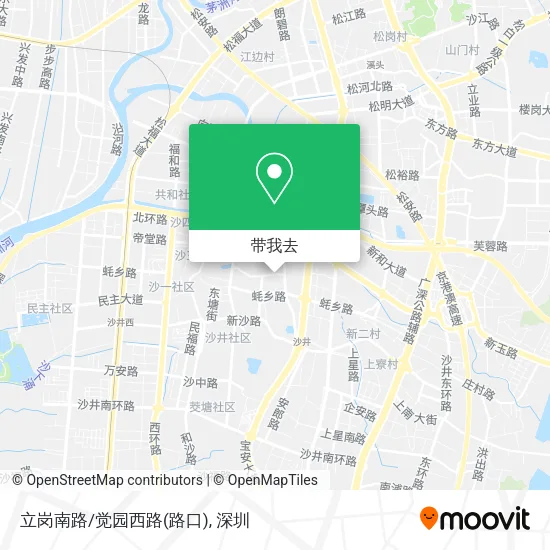 立岗南路/觉园西路(路口)地图