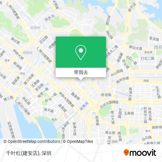 千叶红(建安店)地图