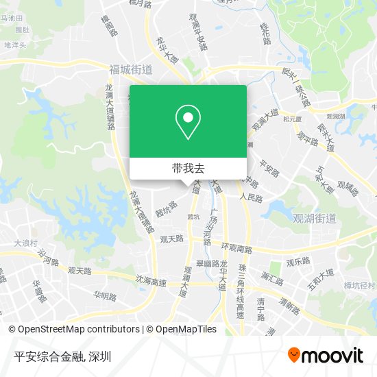 平安综合金融地图
