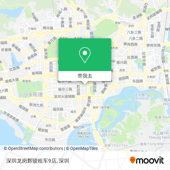 深圳龙岗辉骏租车9店地图