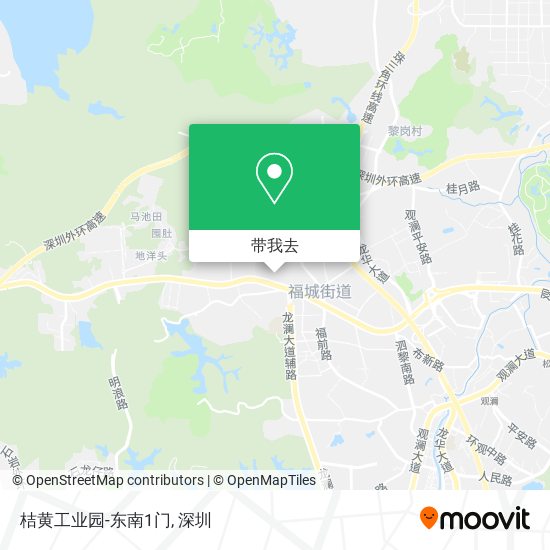 桔黄工业园-东南1门地图