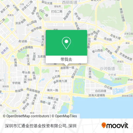 深圳市汇通金控基金投资有限公司地图