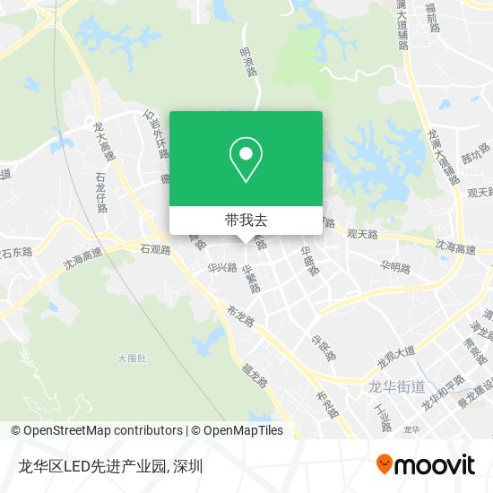 龙华区LED先进产业园地图