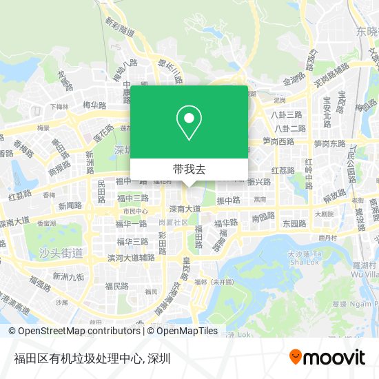 福田区有机垃圾处理中心地图