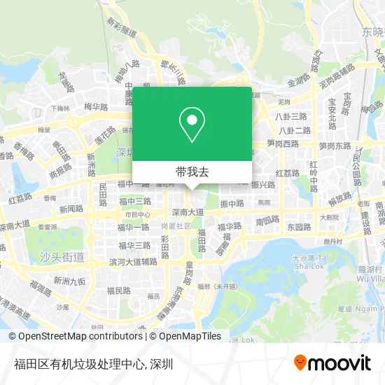 福田区有机垃圾处理中心地图