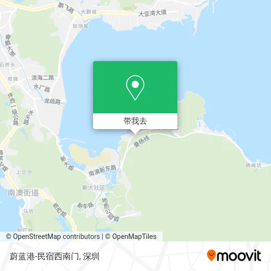 蔚蓝港-民宿西南门地图