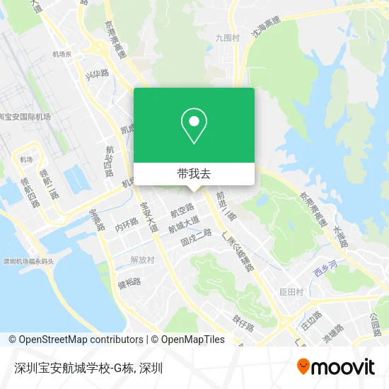 深圳宝安航城学校-G栋地图