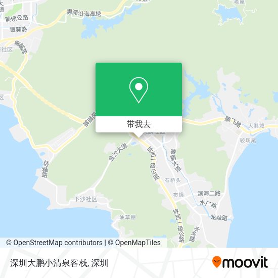 深圳大鹏小清泉客栈地图