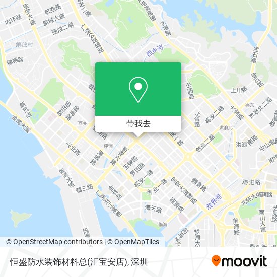 恒盛防水装饰材料总(汇宝安店)地图