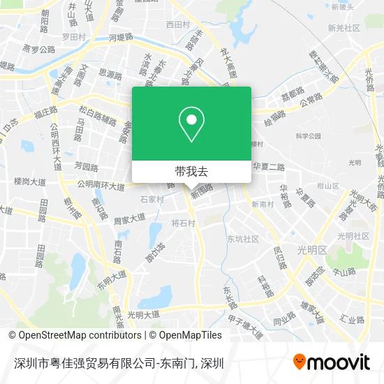 深圳市粤佳强贸易有限公司-东南门地图