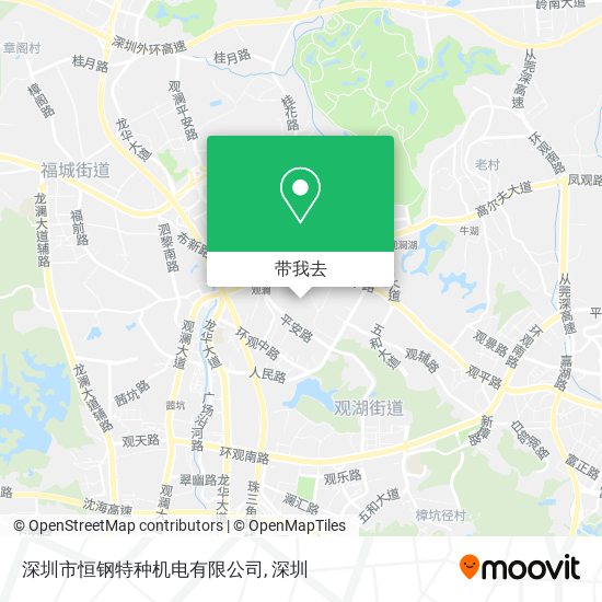 深圳市恒钢特种机电有限公司地图