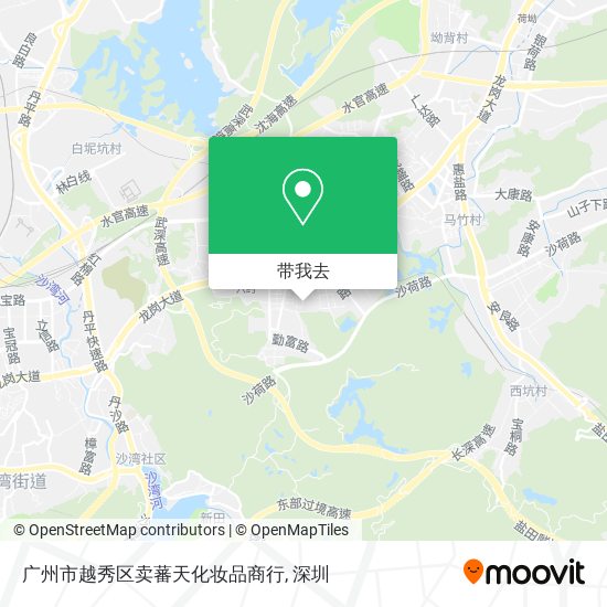 广州市越秀区卖蕃天化妆品商行地图