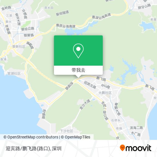 迎宾路/鹏飞路(路口)地图