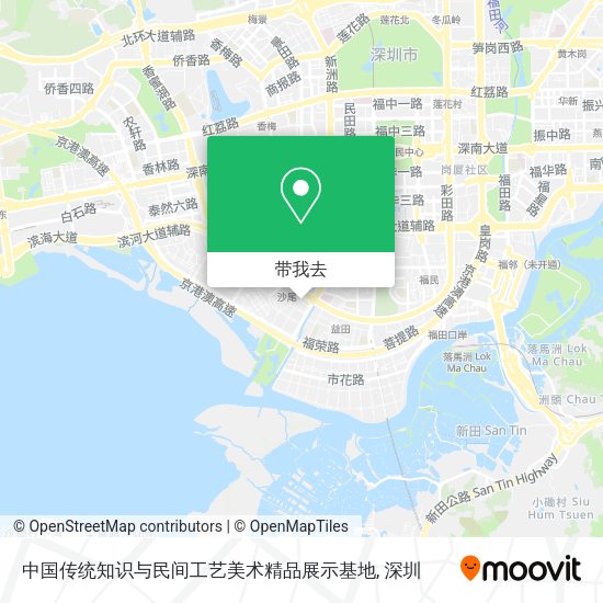中国传统知识与民间工艺美术精品展示基地地图