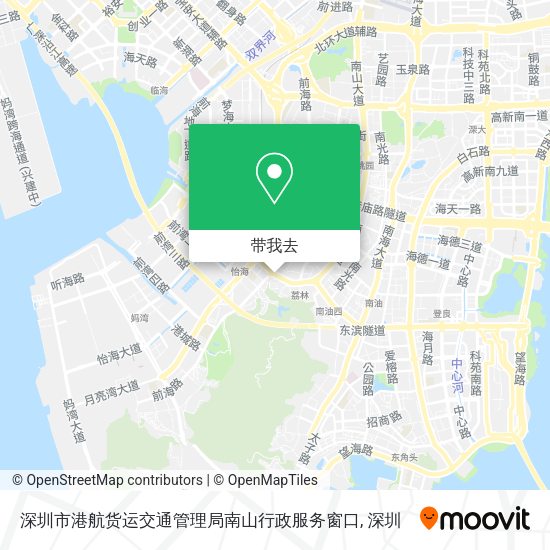 深圳市港航货运交通管理局南山行政服务窗口地图