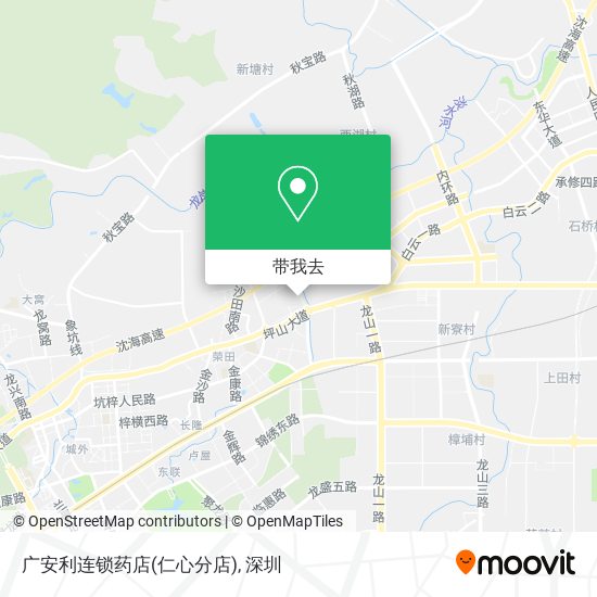 广安利连锁药店(仁心分店)地图
