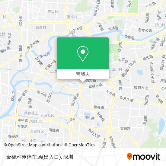 金福雅苑停车场(出入口)地图