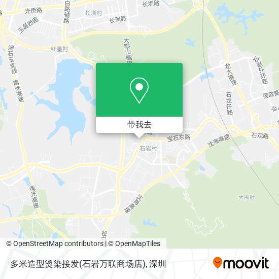 多米造型烫染接发(石岩万联商场店)地图