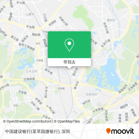 中国建设银行(茗萃园微银行)地图