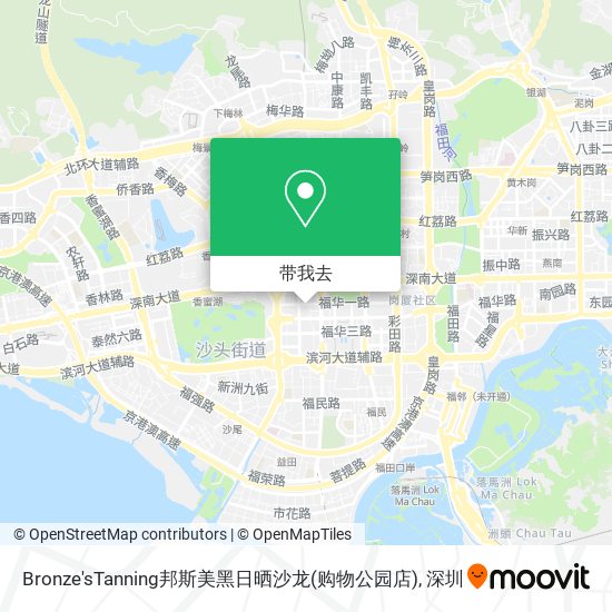 Bronze'sTanning邦斯美黑日晒沙龙(购物公园店)地图