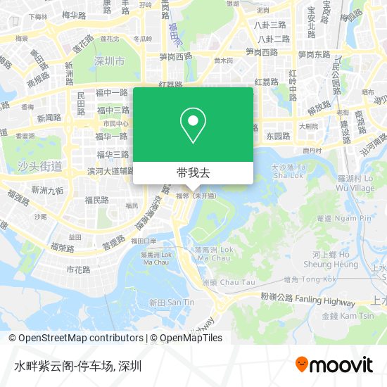 水畔紫云阁-停车场地图