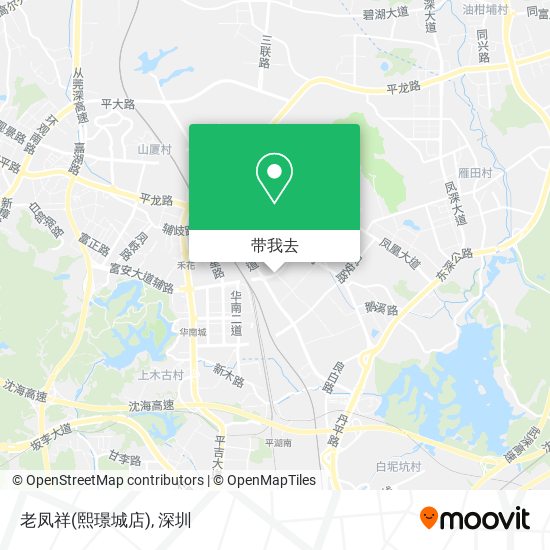 老凤祥(熙璟城店)地图