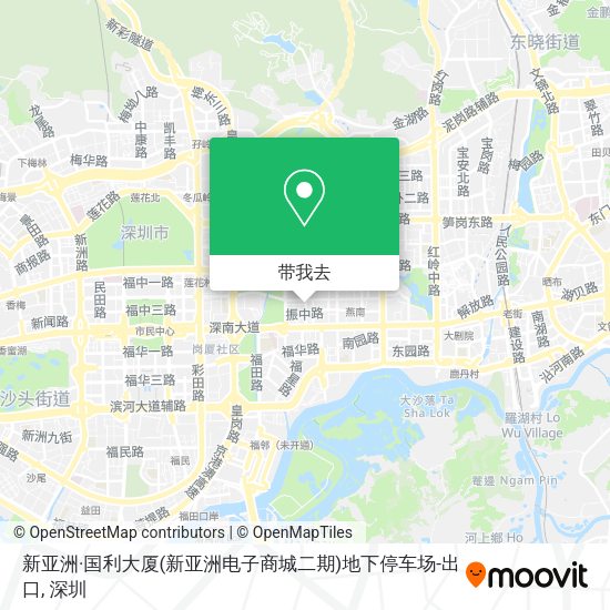 新亚洲·国利大厦(新亚洲电子商城二期)地下停车场-出口地图