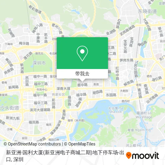 新亚洲·国利大厦(新亚洲电子商城二期)地下停车场-出口地图