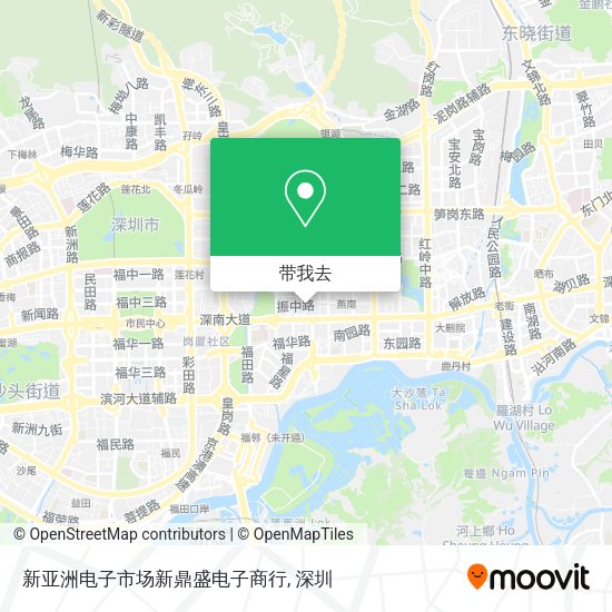新亚洲电子市场新鼎盛电子商行地图