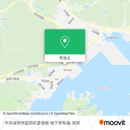 中共深圳市盐田区委党校-地下停车场地图