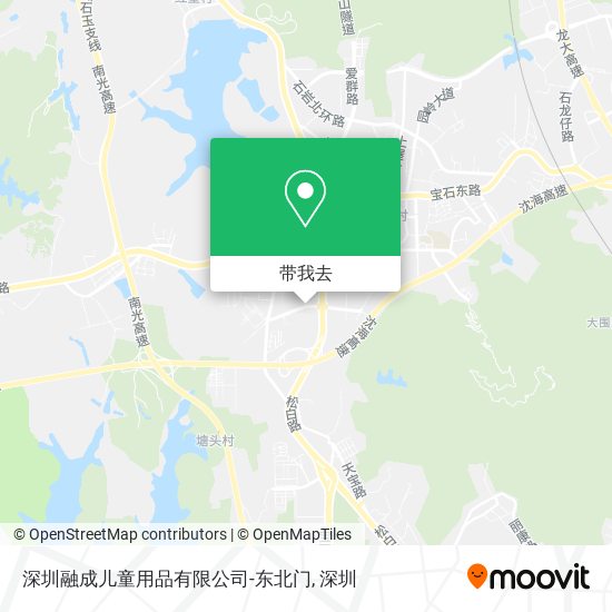 深圳融成儿童用品有限公司-东北门地图