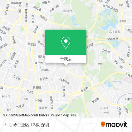 牛古岭工业区-12栋地图