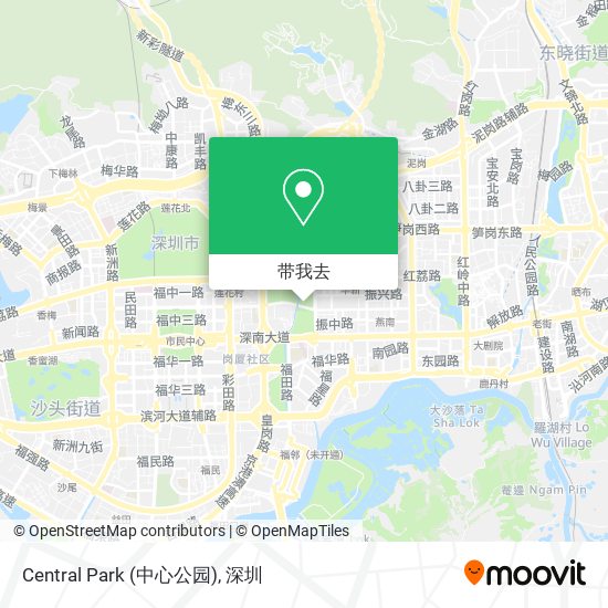 Central Park (中心公园)地图