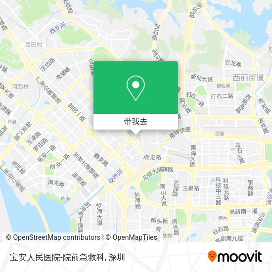 宝安人民医院-院前急救科地图
