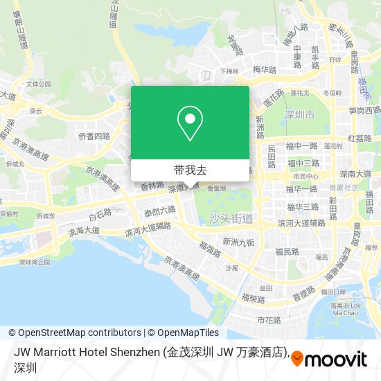 JW Marriott Hotel Shenzhen (金茂深圳 JW 万豪酒店)地图