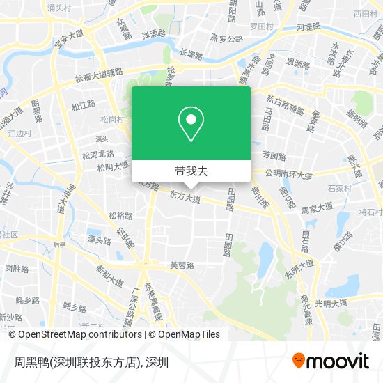 周黑鸭(深圳联投东方店)地图