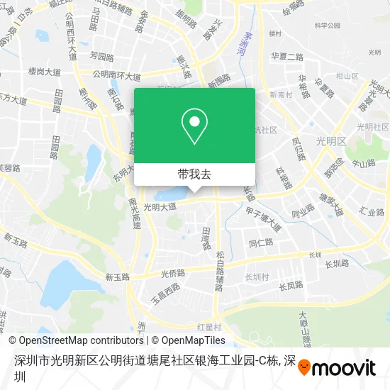 深圳市光明新区公明街道塘尾社区银海工业园-C栋地图
