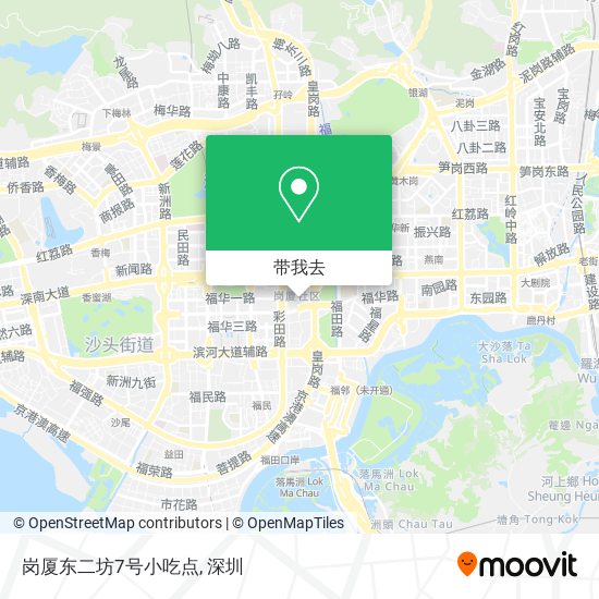 岗厦东二坊7号小吃点地图