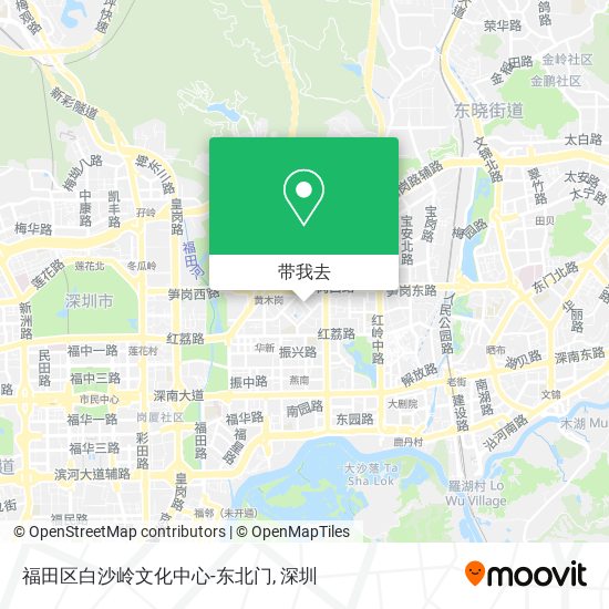 福田区白沙岭文化中心-东北门地图