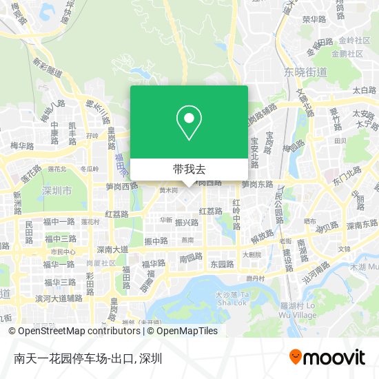 南天一花园停车场-出口地图