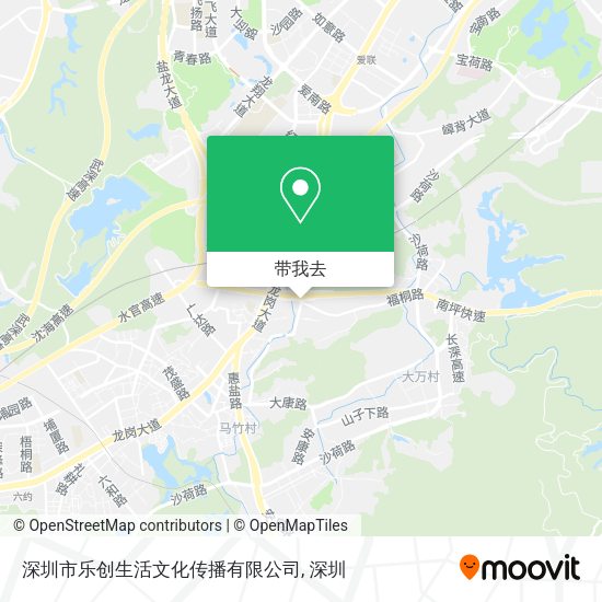 深圳市乐创生活文化传播有限公司地图