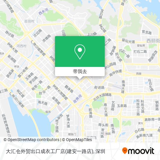 大汇仓外贸出口成衣工厂店(建安一路店)地图