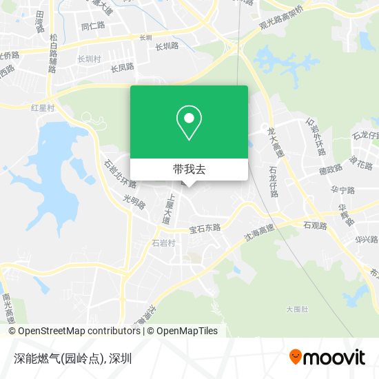 深能燃气(园岭点)地图