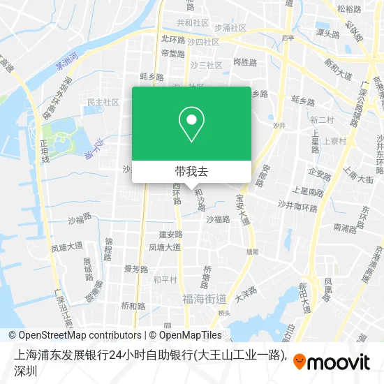 上海浦东发展银行24小时自助银行(大王山工业一路)地图