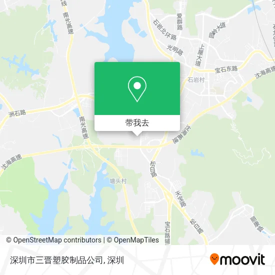 深圳市三晋塑胶制品公司地图