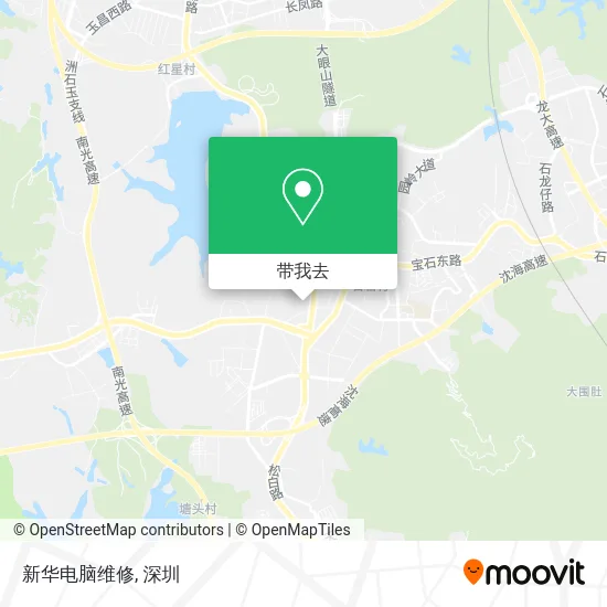 新华电脑维修地图